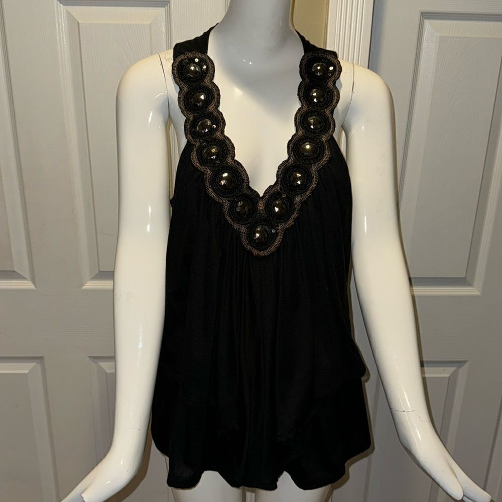DOTS  y2k EMBELLISHED TANK TOP